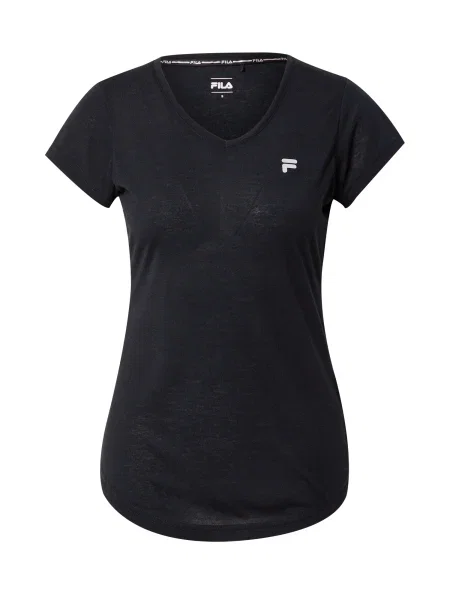 FILA Tricou funcțional negru / gri deschis
