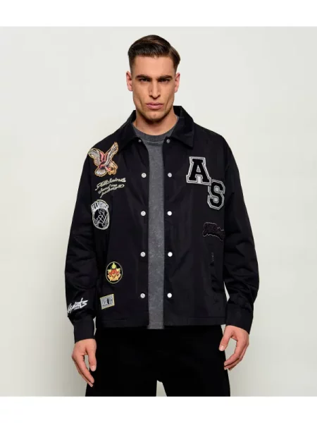 AllSaints Geacă SOUNDMAN COACH negru