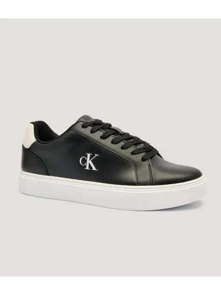 Calvin Klein Sportcipők Classic Cupsole Laceup Lth Fekete fehér