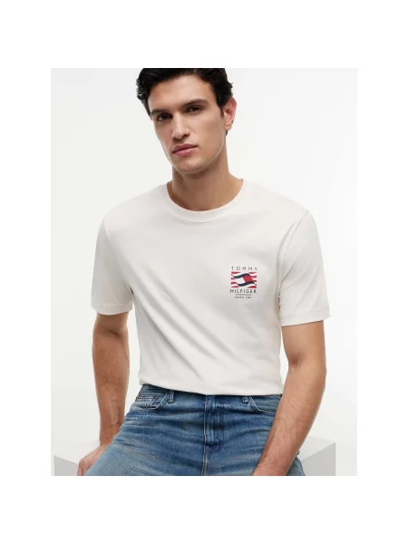 Tricou Tommy Hilfiger bej