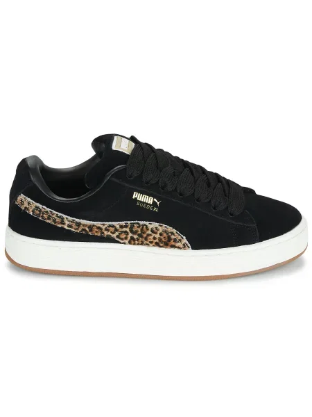 Pantofi Puma din piele de căprioară negru