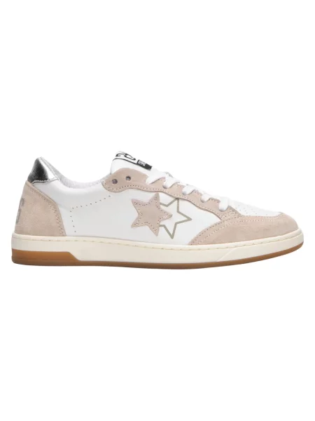 Sneakersy 2star zamszowe białe