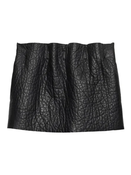 Fustă din piele Prada negru