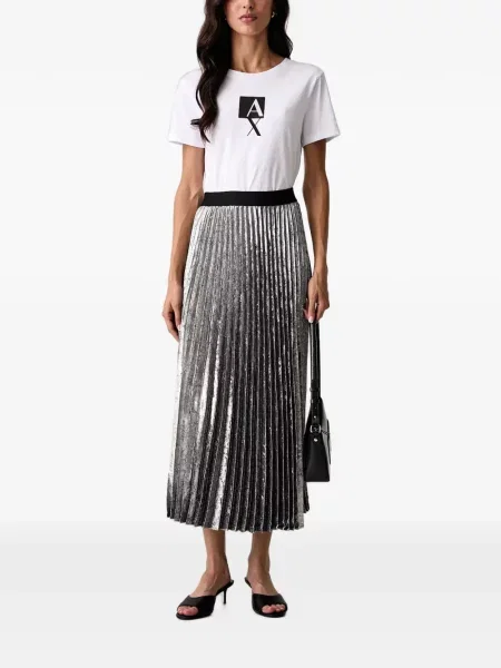 Fustă midi Armani Exchange gri