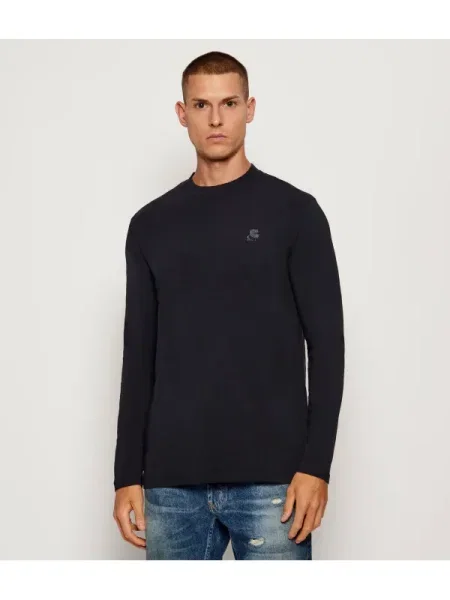 Hosszú ujjú póló Karl Lagerfeld kék