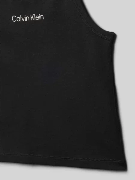 Top dziecięcy Calvin Klein Jeans czarny