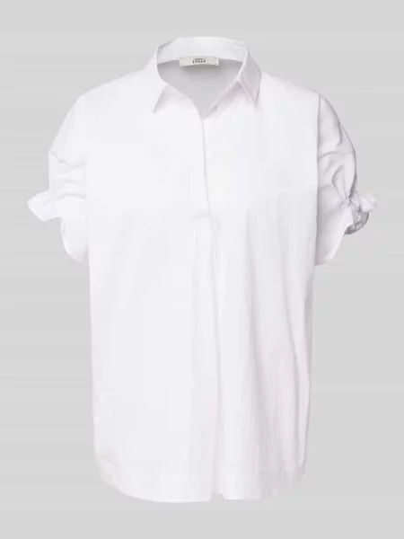 Bluzka o kroju regular fit z rękawem o dł. model ‘DERRY FANCY’ 0039 Italy biała