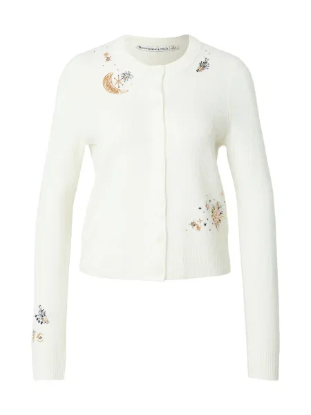 Abercrombie & Fitch Geacă tricotată RAMADAN crem / bleumarin / închis galben