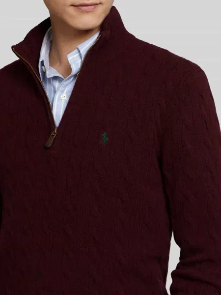Sweter Polo Ralph Lauren wełniany czerwony