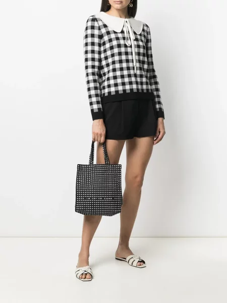 Geantă shopper 10 Corso Como cu imagine negru