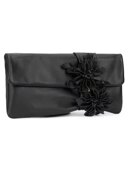 Kopertówka Jimmy Choo skórzana czarna