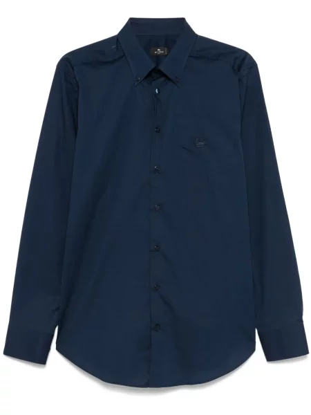 Cămașă Etro din poplin albastru