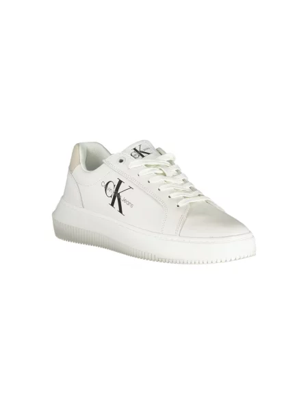Trampki Calvin Klein skórzane chunky eleganckie białe
