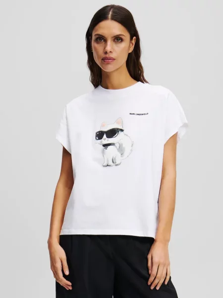 Karl Lagerfeld tricou din femei alb