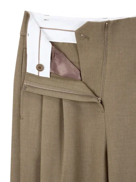 Pantaloni Studio Tomboy plisate maro