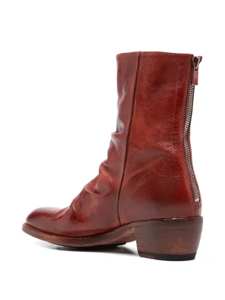 Botine Shoto din piele roșu