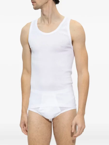 Pijamale Hanro fără mâneci alb
