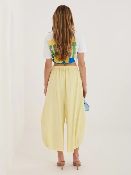 Pantaloni Italy Moda galben