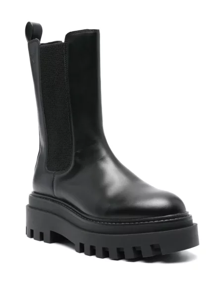 Botine Calvin Klein Jeans din piele negru