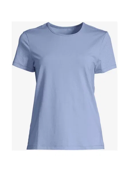 Koszulka Casall Essential Mesh Detail krótki rękaw 34 niebieska