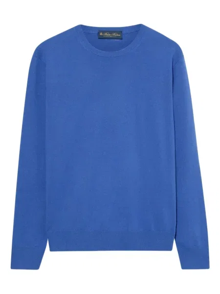 Pulover Brooks Brothers din cașmir cu decolteu rotund albastru