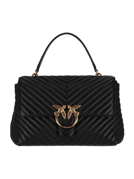 Torebka Pinko skórzana czarna