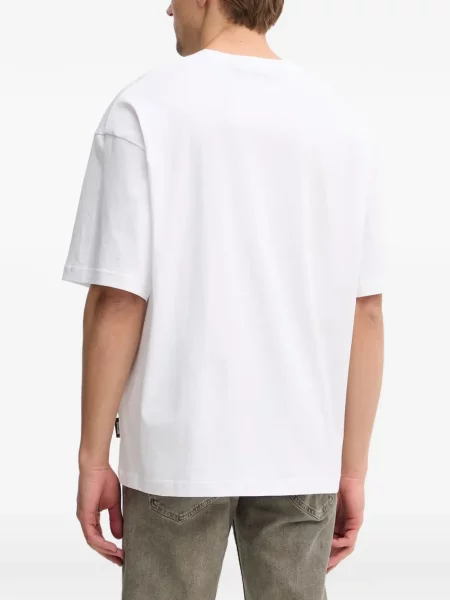 Tricou Just Cavalli cu autograf alb