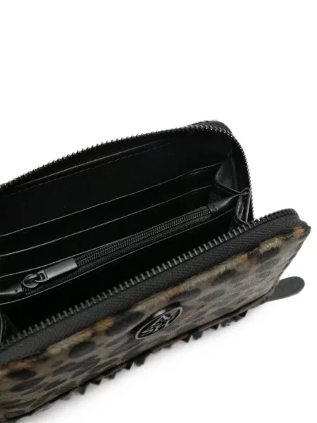 Portofel Ash cu imagine cu model leopard maro