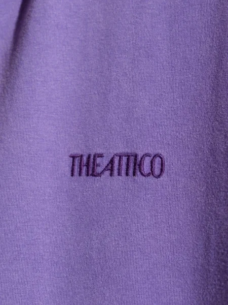 Top The Attico cu broderie violet