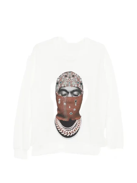 Bluza Ih Nom Uh Nit z nadrukiem biała