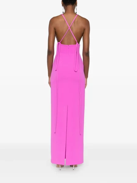 Rochie maxi Solace London de costum roz