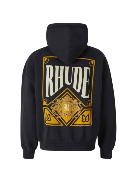 Hanorac cu glugă Rhude cu imagine albastru