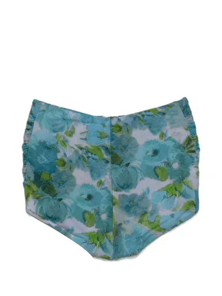 Bikini Chloé cu model floral cu imagine albastru