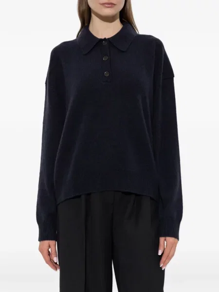 Gulerat tricou polo Anine Bing albastru