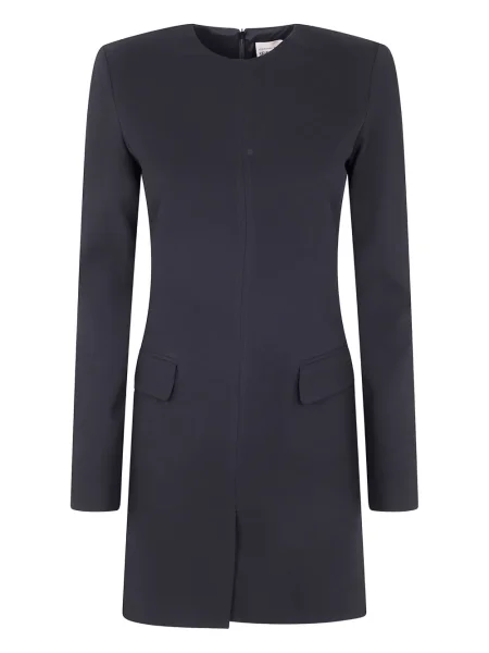 Rochie maxi Semicouture lungă de costum albastru