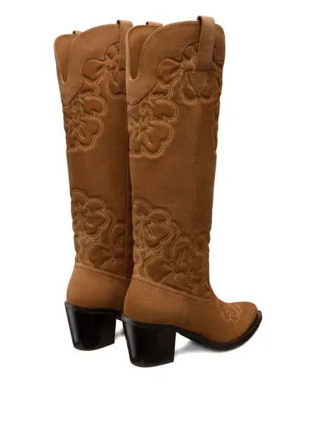 Botine Stuart Weitzman din piele de căprioară maro