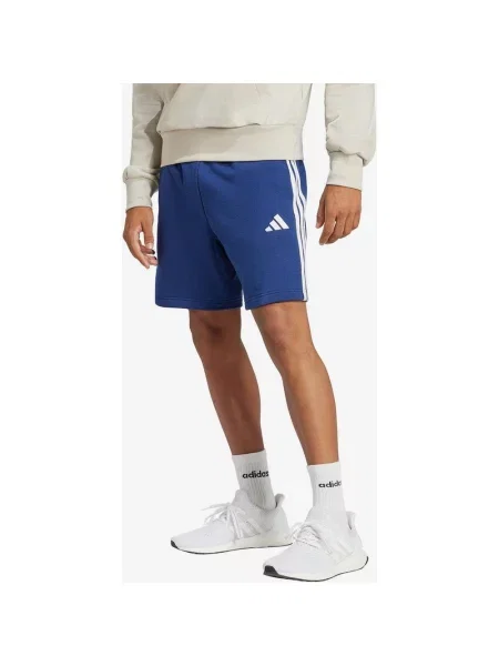 Spodenki Adidas Essentials French Terry 3 Paski Granatowe XXL niebieskie