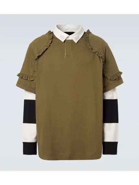 Polotričko Simone Rocha s volány jersey zelené