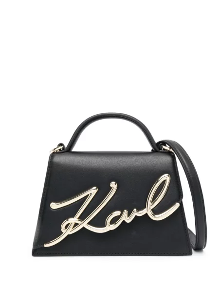 Body Karl Lagerfeld din piele negru