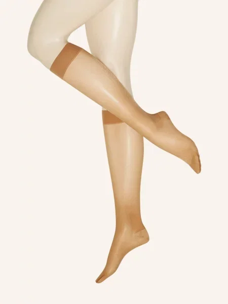 Wolford Podkolanówki Pure Energie beige czarne