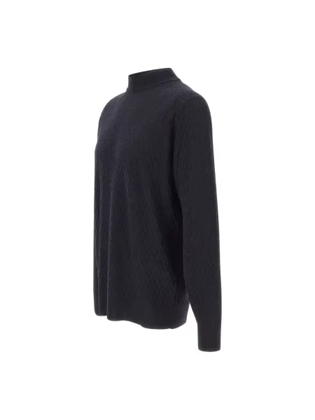 Sweter Filippo De Laurentiis wełniany niebieski