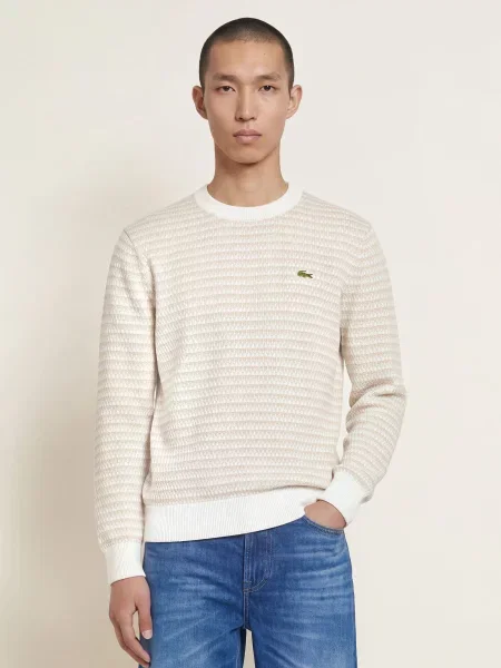 Lacoste Sweter weiss biały