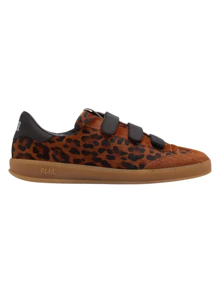 Sneakersy P448 brązowe