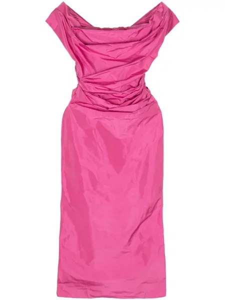 Rochie midi Staud până la genunchi de costum roz
