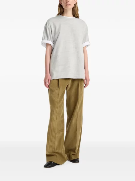 Tricou Róhe din jerseu gri