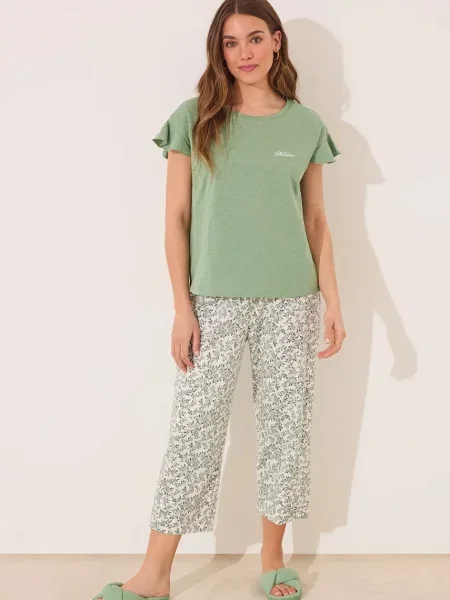 Пижама women'secret дамска зелено