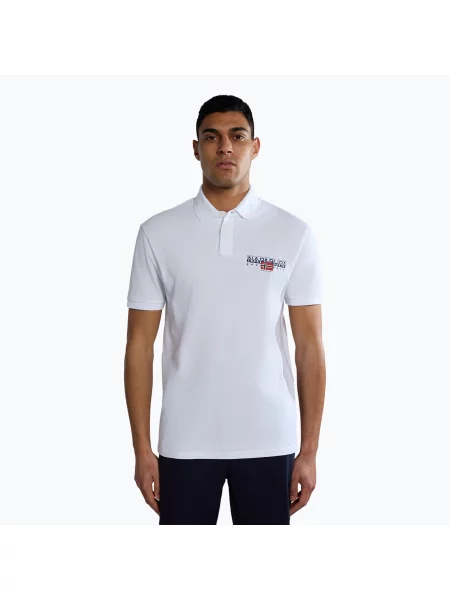 Polo tričko Napapijri E-Aylmer brightwhite bílé