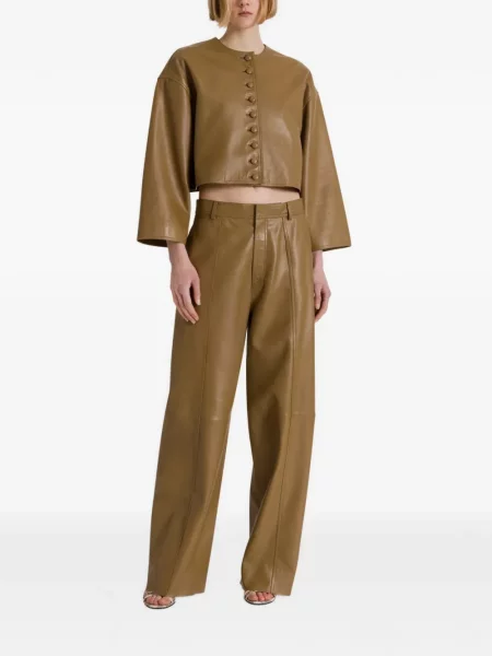 Geanta de piele Alberta Ferretti verde