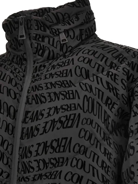 Geacă de blugi Versace Jeans Couture cu imagine negru