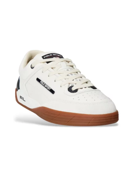 Sneakersy Polo Ralph Lauren skórzane białe